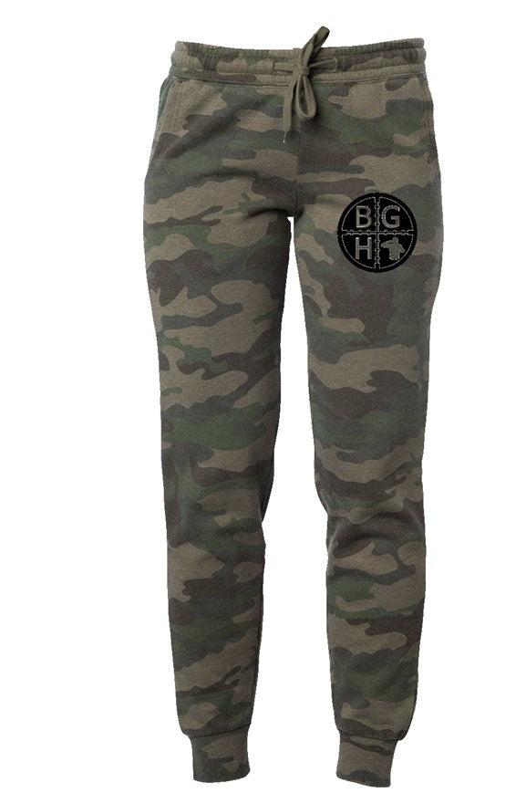 Womens Camo Wash Sweatpants